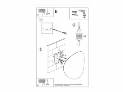 Lámparas de pared Perceptix moderno de acero - 2 fuentes luminosas 3000K - L.25 x A.29 cm -^Sollux Lighting Online