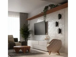 Lámparas de pared Perceptix moderno de acero - 2 fuentes luminosas 3000K - L.25 x A.29 cm -^Sollux Lighting Online