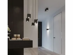 Sollux Lighting Aplique Para Pared|Lámparas de pared Quadx moderno de aluminio - 1 fuentes luminosas 3000K - L.10 x A.10 cm -