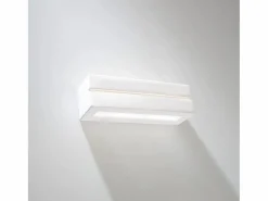 Sollux Lighting Lámparas de pared Solara line moderno de cerámica - 1 fuentes luminosas 3000K - L.32,5 x A.9,5 cm - Blanco Clearance