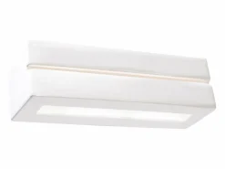 Sollux Lighting Lámparas de pared Solara line moderno de cerámica - 1 fuentes luminosas 3000K - L.32,5 x A.9,5 cm - Blanco Clearance