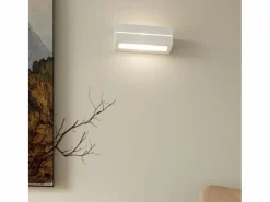 Sollux Lighting Lámparas de pared Solara line moderno de cerámica - 1 fuentes luminosas 3000K - L.32,5 x A.9,5 cm - Blanco Clearance