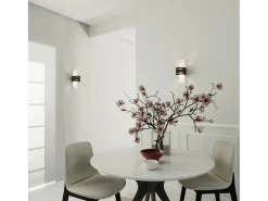 Sollux Lighting Aplique Para Pared|Lámparas de pared Solenix moderno de aluminio/vidrio - 1 fuentes luminosas 4000K - L.10 x A.30 cm -
