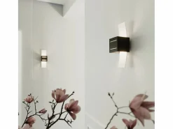Sollux Lighting Aplique Para Pared|Lámparas de pared Solenix moderno de aluminio/vidrio - 1 fuentes luminosas 4000K - L.10 x A.30 cm -