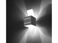 Lámparas de pared Solenix moderno de aluminio/vidrio - 1 fuentes luminosas 4000K - L.10 x A.30 cm -^Sollux Lighting Sale