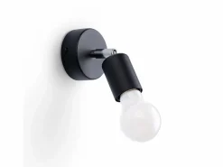Lámparas de pared Synfex minimalista de acero - 1 fuentes luminosas 4000K - L.8 x A.14 cm -^Sollux Lighting Outlet