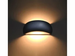 Sollux Lighting Lámparas de pared Torow moderno de cerámica - 1 fuentes luminosas 4000K - L.32 x A.14 cm - Gris New