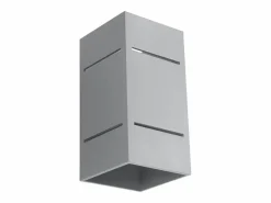 Sollux Lighting Lámparas de pared Vivus desván de aluminio - 1 fuentes luminosas 3000K - L.10 x A.20 cm - Gris New