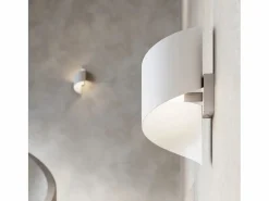 Sollux Lighting Lámparas de pared Zaltonia moderno de acero - 1 fuentes luminosas 3000K - L.15 x A.31 cm - Blanco