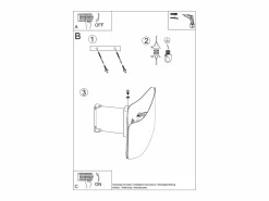 Sollux Lighting Lámparas de pared Zanila moderno de acero - 1 fuentes luminosas 3000K - L.30 x A.13 cm - Blanco Online