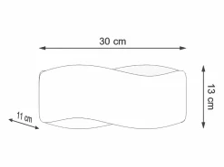 Sollux Lighting Lámparas de pared Zanila moderno de acero - 1 fuentes luminosas 4000K - L.30 x A.13 cm - Negro Online