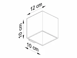 Sollux Lighting Aplique Para Pared|Lámparas de pared Zinalo moderno de vaso - 1 fuentes luminosas 3000K - L.10 x A.10 cm -