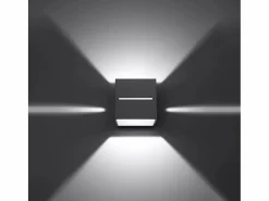 Sollux Lighting Lámparas de pared Zorbo moderno de aluminio - 1 fuentes luminosas 4000K - L.10 x A.10 cm - Gris Best