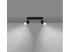 Sollux Lighting Plafón|Lámparas de techo Alvor moderno de acero - 2 fuentes luminosas 4000K - L.30 x A.18 cm - /cromo
