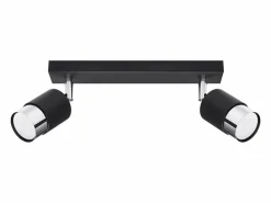 Sollux Lighting Plafón|Lámparas de techo Alvor moderno de acero - 2 fuentes luminosas 4000K - L.30 x A.18 cm - /cromo