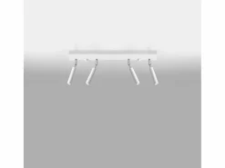 Sollux Lighting Plafón|Lámparas de techo Astix moderno de aluminio - 4 fuentes luminosas 3000K - L.60 x A.20 cm -