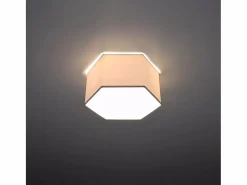Sollux Lighting Plafón|Lámparas de techo Solinia moderno de CLORURO DE POLIVINILO - 2 fuentes luminosas 4000K - L.30,5 x A.15,5 cm -