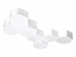 Sollux Lighting Plafón|Lámparas de techo Solinia moderno de CLORURO DE POLIVINILO - 2 fuentes luminosas 4000K - L.30,5 x A.15,5 cm -