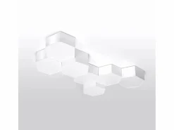 Sollux Lighting Plafón|Lámparas de techo Solinia moderno de CLORURO DE POLIVINILO - 2 fuentes luminosas 4000K - L.30,5 x A.15,5 cm -