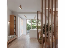 Sollux Lighting Lámparas de techo Xenor escandinavo de madera - 6 fuentes luminosas 3000K - L.120 x A.20 cm - roble Marru00f3n Best