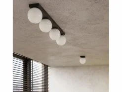 Sollux Lighting Lámparas de techo Zynfi moderno de acero/vidrio - 1 fuentes luminosas 3000K - L.12 x A.14,5 cm - Negro