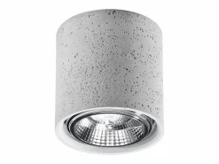 Lámparas de techo Zynko industrial de concreto - 1 fuentes luminosas 4000K - L.14 x A.14 cm -^Sollux Lighting Outlet