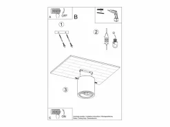 Lámparas de techo Zynko industrial de concreto - 1 fuentes luminosas 4000K - L.14 x A.14 cm -^Sollux Lighting Outlet