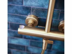 Essebagno Lollipop II Columna de ducha mecánica oro cepillado 250 Dorado Outlet