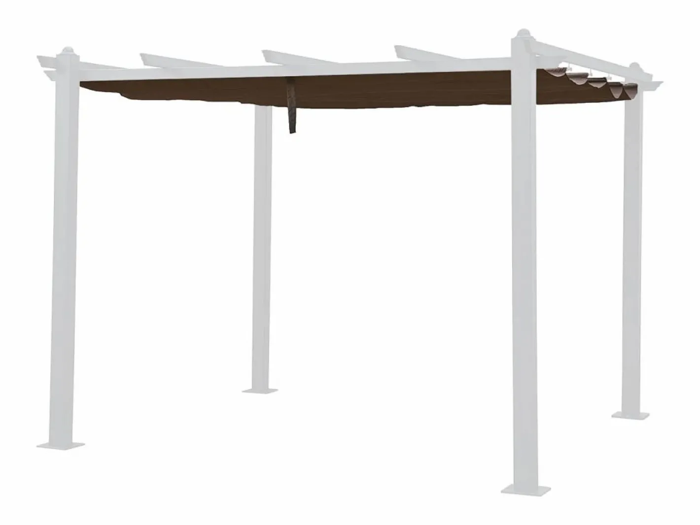 Happy Garden Lona color topo de 2,54 x 2,58m para pérgola independiente 3 × 3m CASSIS Marru00f3n Best
