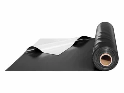 Lona de Plástico Resistente SucceBuy Rollo de Película de Plástico de 0,35 mm, 305 x 3048 cm, Película Blanca y Negra de Alta Resistencia Negro Sale