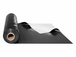 Lona de Plástico Resistente SucceBuy Rollo de Película de Plástico de 0,35 mm, 305 x 3048 cm, Película Blanca y Negra de Alta Resistencia Negro Sale