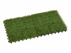Losetas de césped artificial 22 uds 30x30 cm Verde Best