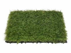 Losetas de césped artificial 11 uds 30x30 cm Verde Hot