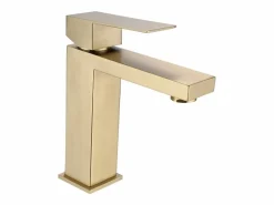 Lote de 2 grifos mezcladores cuadrados mecánicos de acero inoxidable - - Alt. 17,8 cm - CANILAS^Shower & Design Sale
