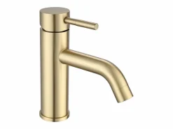 Shower & Design Lote de 2 grifos mezcladores redondeados de acero inoxidable cepillado, , An 16 x Alt.17,3 x Pr 4,9 cm, SALAVAN Dorado Online