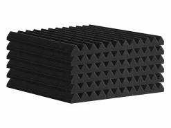 Lote de 52 Paneles de Espuma Acústica SucceBuy 30.48 x 30.48 x 2.54 cm para Paredes y Techos de Estudios^ Discount
