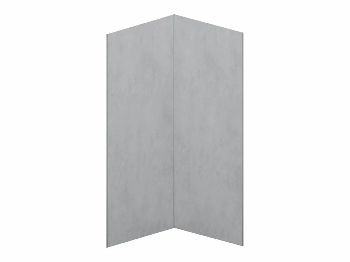 Vente-unique Panel Mural Para Ducha|Lote de 2 paneles de pared para ducha de aluminio con perfiles - 2 x 90 x 210 cm - ARFINO