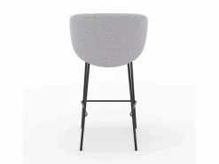 Rendez-Vous Déco Muebles De Bar|Taburete Alto|Lote de 2 sillas para isla central de tela claro 67 cm - Victoria