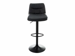 Lote de 2 taburetes de bar de piel sintética y metal - - KADERINA^Vente-unique Discount