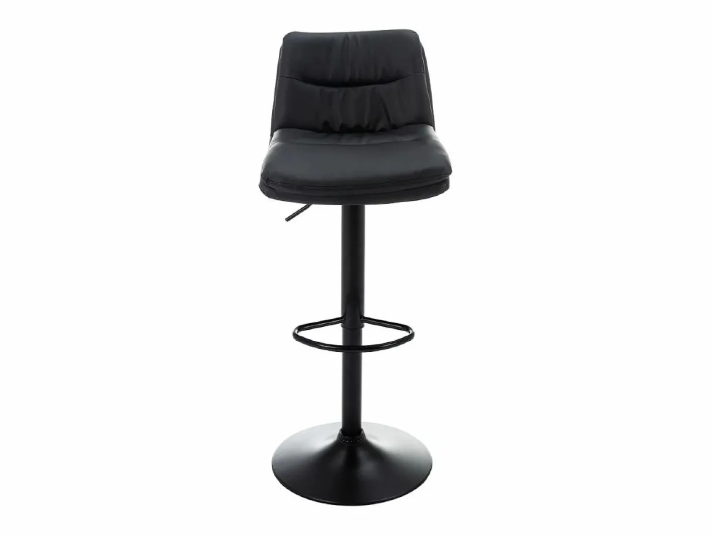 Lote de 2 taburetes de bar de piel sintética y metal - - KADERINA^Vente-unique Discount