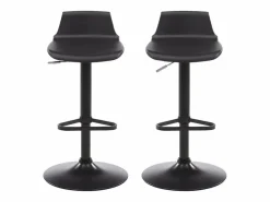 Vente-unique Muebles De Bar|Taburete Alto|Lote de 2 taburetes de bar de polipropileno CALAS