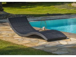 Dcb Garden Tumbona|Lote de 2 tumbonas de resina trenzada