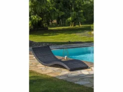 Dcb Garden Tumbona|Lote de 2 tumbonas de resina trenzada