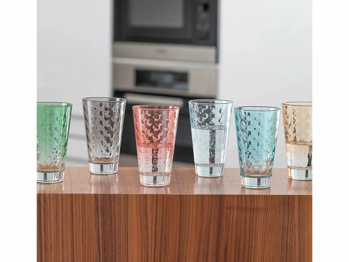 Leonardo Vaso|Lote de 6 vasos de colores 300ml multicolor