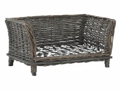Louis-Léon Cesta para perros con cojín sauce natural 50x33x30 cm^Garden Furniture Discount