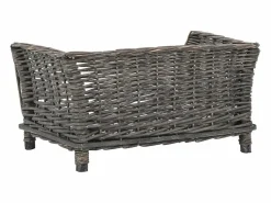 Louis-Léon Cesta para perros con cojín sauce natural 50x33x30 cm^Garden Furniture Discount