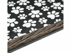 Louis-Léon Cesta para perros con cojín sauce natural 50x33x30 cm^Garden Furniture Discount