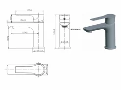 Essebagno Grifo|Lover grifo mezclador cromado para lavabo
