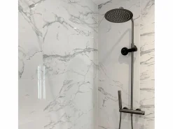 Essebagno Columna De Ducha|Luisa Columna de ducha mecánica gris metalizado