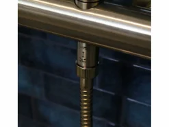 Luisa Columna de ducha mecánica oro cepillado 250^Essebagno Best